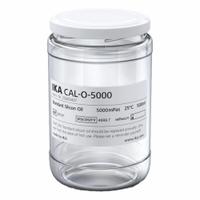 IKA Silicon Oil: 5,000 cps Viscosity, 500 mL Volume, Clear Glass, Jar, Liquid, 12 mo Shelf Life (MPN 25000437). Key specifications — Brand: IKA; Compatible Product Type: Viscometers.
