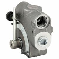 PARKER GRESEN Hydraulic Flow Control Valve: 35 gpm Max Flow Rate, #12 SAE O-Ring Boss, Cast Iron (MPN CFQ-A-12). Key specifications — attr1018158: Pressure; attr1018114: Lever; attr1018116: Cast Iron; attr1018117: PARKER GRESEN.