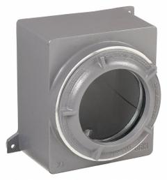 HUBBELL KILLARK Hazardous Location Enclosure: Enclosure and Lens Cover, 6 in x 6 in x 6 in, Screws (MPN GRE-300L). Key specifications — Brand: HUBBELL KILLARK; Closure Method: Screws.