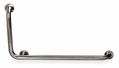 APPROVED VENDOR Wall Grab Bar: Angled, 32 in Lg, 1 1/2 in Dia, Stainless Steel - Safety Rails