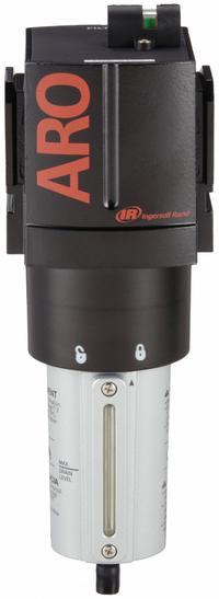 ARO Pneumatic Oil Filter: Coalescing, 1 in NPT, 0.3 micron, 353 cfm, 250 psi Max Op Pressure, 3000 (MPN F35462-310). Key specifications — attr110055: 3000; attr110008: ARO.
