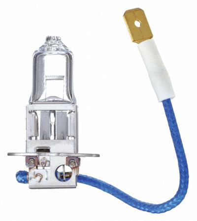 APPROVED VENDOR Halogen Bulb: Halogen, Spade Terminal (PK22s), T3-1/4, H3 70/24V, 24V - Spade Terminal Base (PK22s) Lamps