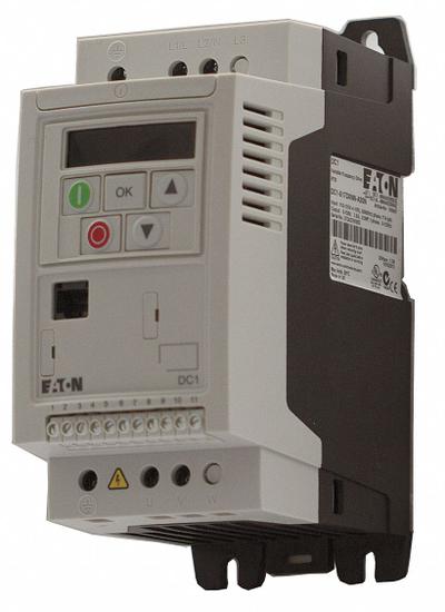 EATON Variable Frequency Drive: In Phase Single, Out Phase Single, 1/2 hp, IP21 - Eaton PowerXL DC1