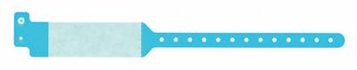 ID Wristband: No Legend, 11 3/4 in Overall Lg, 1 5/8 in Overall Wd, Plastic - Security Wristbands