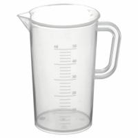 APPROVED VENDOR Beaker: Tall Form with Handle, Printed Graduation, Polypropylene, Clear, 50 mL (MPN 326485-0050). Key specifications — attr1370319: Clear; attr1370337: Printed; attr1370306: Colorless; attr1370307: APPROVED VENDOR; attr1370311: Beaker; attr1370320: Yes.