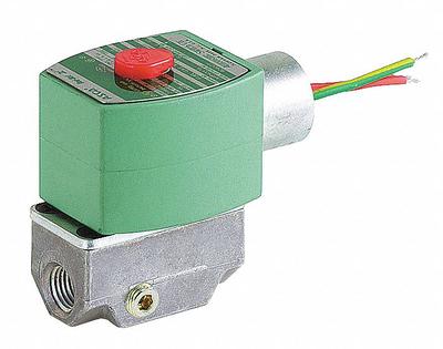 ASCO Solenoid Valve: 2-Way, Normally Closed, 3/8 in Pipe Size, 110V AC/120V AC - 2-Way/2-Position, Normally Closed Solenoid Valves