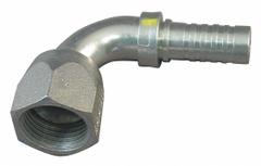 AEROQUIP Hydraulic Crimp Fitting: Steel x Steel, 90° Elbow, -16 For Hose Dash Size, JIC x Crimp (MPN FC8780-1616S). Key specifications — Fitting Gender: Female x Genderless; Fitting Connection Type: JIC x Crimp; Thread Size: 1-5/16"-12; For Hose Dash Size: -16; Brand: AEROQUIP.