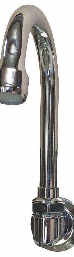 SANI-LAV Spout: Spout, Gooseneck, Swivel Spout, Brass, Chrome, 2 gpm Flow Rate, Aerated, NPT (MPN 2002). Key specifications — Includes: Aerator; Product Type: Spout; Spout Style: Swivel; Body Material: Brass; Brand: SANI-LAV.