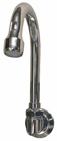 SANI-LAV Spout: Spout, Gooseneck, Swivel Spout, Brass, Chrome, 2 gpm Flow Rate, Aerated, NPT (MPN 2002). Key specifications — Includes: Aerator; Product Type: Spout; Spout Style: Swivel; Body Material: Brass; Brand: SANI-LAV.