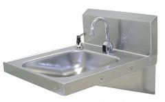 ADVANCE TABCO Hand Sink: 1 Stations, 5 in Bowl Dp, 14 in Bowl Lg, 10 in Bowl Wd, Faucet Included (MPN 7-PS-26). Key specifications — Includes Side Splash: Side Splash Included; Brand: ADVANCE TABCO.