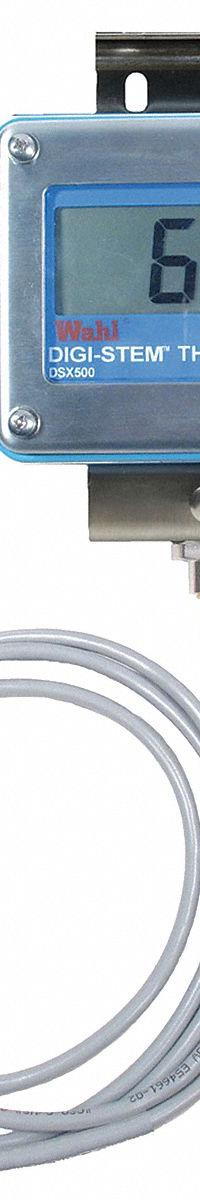 WAHL Digital Process Thermometer: -328°F to 1,472°F /-200°C to 800°C, +/-0.1°F/+/-0.1°C, Female (MPN D1396-6N). Key specifications — attr1275175: +/-0.1°F/+/-0.1°C; attr1275180: WAHL.