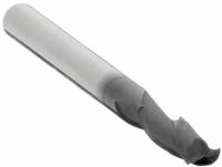 OSG Square End Mill: Carbide, TiAlN Coated, 2 Flute, 2.5 mm Mill Dia, 8 mm LOC, 39 mm OAL (MPN 402-098411)