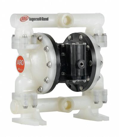 ARO Double Diaphragm Pump: Polypropylene Body, 1 in, NPT Connection, 53 gpm - Polypropylene Housing AODD Pumps