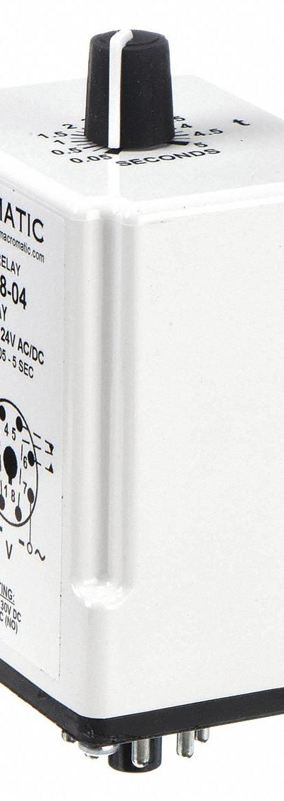 MACROMATIC Single Function Time Delay Relay: Socket Mounted - Socket-Mounted Relays