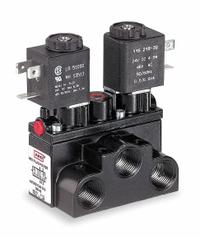 ARO Solenoid Air Control Valve: Alpha, Four-Way / Two-Position, 24V DC, 3/8 in Female NPT, 150 psi (MPN A213SD-024-L). Key specifications — attr1092969: Non-Locking; attr1086920: A213SD-024-L; attr1092977: Solenoid Return.