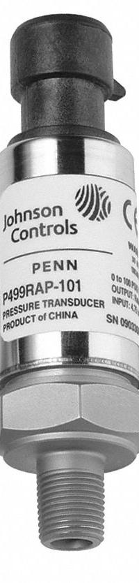 Pressure Transmitter: 0 psi to 500 psi, 0.5 to 4.5V DC, 3-Pin Packard Connector, 1/8 in Male NPT (MPN P499RAP-105K). Key specifications — Accuracy: ±1%; Burst Pressure: 5x Range; Calibration Certificate Included: No NIST-Traceable Calibration Certificate Included; IP Rating: IP67; Housing Material: Stainless Steel; Output: 0.5 to 4.5V DC; Overpressure: 2x Range; Process Connection Type: NPT.