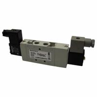AVENTICS Solenoid Air Control Valve: Series L2, Double Solenoid, Four-Way / Three-Position, 24V DC (MPN L22BB552B060T61). Key specifications — attr1077526: L22BB552B060T61; attr1077536: Open; attr1077589: Locking; attr1077598: Solenoid Air Control Valve; attr1077600: Solenoid Return.