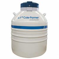 COLE-PARMER Cryogenic Dewar: 115 L Capacity, 26 3/4 in Overall Dia, 34 1/4 in Overall Ht, Aluminum (MPN 4426055). Key specifications — Brand: COLE-PARMER; Material: Aluminum; Includes: Smart Caps; Included Safety Features: Lockable.