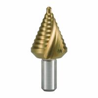 RUKO TOOLS Step Drill Bit: 7/8", TiN-Coated HSS, 3-Flats Shank (MPN 101708T). Key specifications — attr1234936: Not Impact Rated.