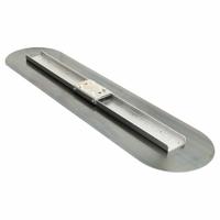 KRAFT TOOL Bull Float: Blade Material Blue Steel, Blade Shape Round, Broken-In (MPN CC750-01). Key specifications — attr1004978: KRAFT TOOL; attr1008656: Round; attr1008653: Broken-In; attr1025062: Blue Steel; attr1022116: Yes.