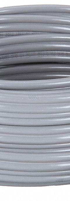ROMEX Underground Feeder Cable: UF-B, 8 AWG, 3 Conductors, Black/Red/White, 25 ft Overall Lg, Gray (MPN 147835). Key specifications — Grounding Conductor Insulation Color: Bare; Grounding Conductor Insulation Material: Uninsulated; Grounding Conductor Size: 10 AWG; Standards: UL 493; Manufacturer Part Number: 147835; Brand: ROMEX; Grounding Conductor Material: Copper; Includes Grounding Conductor: Yes.