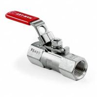 HAM-LET Manual Two-Way Ball Valve: 3/8 in, Stainless Steel, Straight, FBSPT x FBSPT, Two-Piece (MPN H-710-SS-R-3/8-T-LD). Key specifications — Brand: HAM-LET; Handle: Locking Lever.