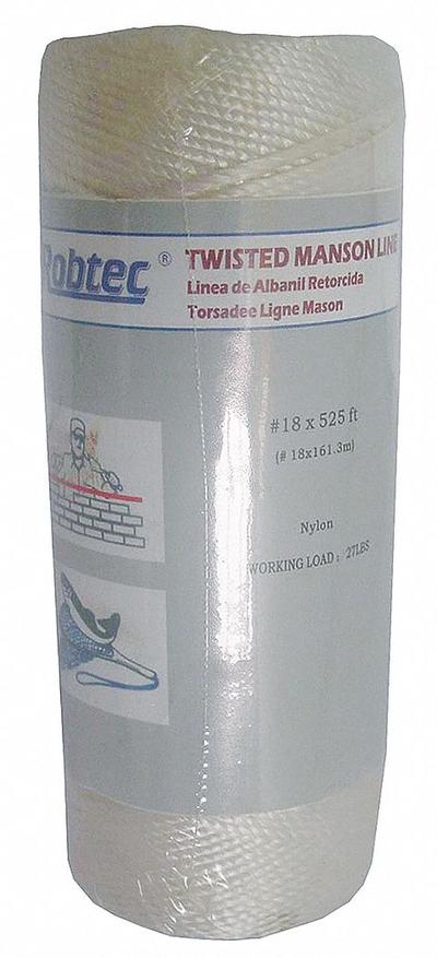 APPROVED VENDOR Twine: Twisted, 25 lb Working Load Limit, Spool, 1/16 in Dia - Light-Duty Twine
