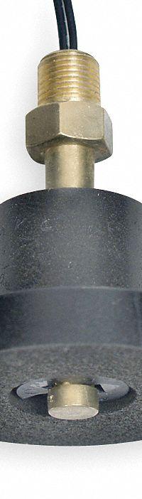 MADISON Closed Liquid Level Switch: Close On Rise, SPST, Brass (MPN M4500-ULL-NO). Key specifications — Brand: MADISON; Electrical Connection Type: Lead Wires; Minimum Media Specific Gravity: 0.56.