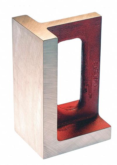SUBURBAN Angle Plate: Cast Iron, 8 in L x 9 in W x 16 in H, 0.002 in Square & Parallel - Universal Right-Angle Irons