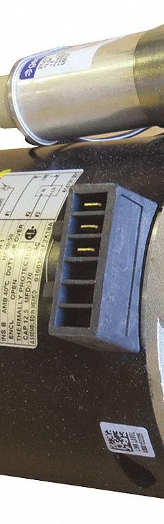 Motor: 1 hp, 120V AC, 1 Ph, 1,725 RPM Motor RPM, 22 in Shaft Lg, 22 in Overall Lg, Steel (MPN 01001048F2X18A). Key specifications — Brand: BERNER; Product Type: Motor; Compatible with Grainger Part Number: 6JGN4; Nameplate Voltage: 120V AC.