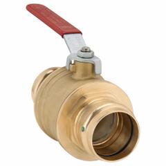 VIEGA PROPRESS Manual Two-Way Ball Valve: 2 in, Brass/Bronze, Straight, Press x Press, Full Port (MPN 24025). Key specifications — Brand: VIEGA PROPRESS; Handle: Lever.