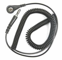 APPROVED VENDOR Static Control Cord, Straight: 10 ft Cord Lg, 1 megaohm Resist Rating - Max, Snap (MPN 4ECV5). Key specifications — Cord Shape: Coiled; Plug Connection: Straight Banana Plug; Cord Construction: Single-Wire; Brand: APPROVED VENDOR.