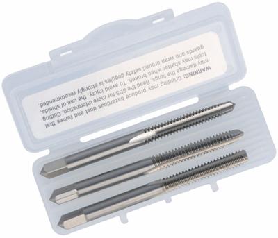 CLEVELAND Tap Kit: #5-44 UNF, H2 / 2B, 3 Flute - Three-Piece Hand Tap Sets
