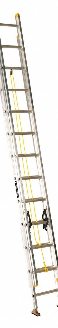 LOUISVILLE LADDER Extension Ladder: 24 ft Ladder Size, Aluminum, 250 lb Load Capacity, 39 lb Wt (MPN AE3224). Key specifications — Color: Silver; Brand: LOUISVILLE LADDER; Included Features: Mar-Resistant End Caps; Removable Fly: Fixed.