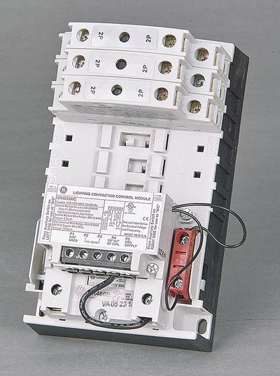 GE Lighting Magnetic Contactor: 6 Poles, 120V AC, 30 A, 2-Wire - Mechanically Held Lighting Contactors