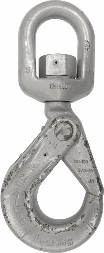 CROSBY Self-Locking Hook: 7,040 lb Working Load Limit, 100 Hook Grade, Alloy Steel - Self-Locking Hooks for Lifting