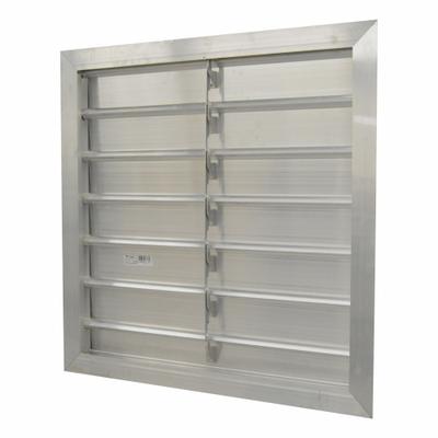 CANARM Manual Damper: For 30 in Fan, For 30 in Nominal Duct Dia, 6, 30 in H, 30 in W - Wall-Mount Backdraft Dampers