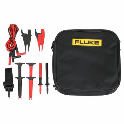 FLUKE Test Lead Kit: CAT III 1000V/CAT IV 600V, Alligator Clip/Std Probe - Test Lead Kits