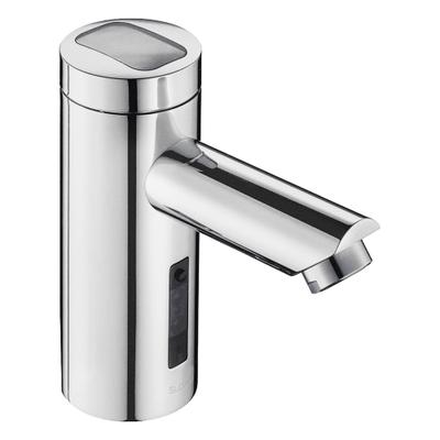 SLOAN Bathroom Sensor Faucet: Optima, Brass, Chrome Finish, Single-Post, Battery/Solar - Single-Post Sensor Bathroom Faucets