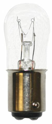 APPROVED VENDOR Incandescent Bulb: Incandescent, Double Contact Bayonet (BA15d), (S) Sign, S6, 6S6DC (MPN 6S6DC/75V). Key specifications — Light Color: White; Trade Number: 6S6DC; Voltage: 75V AC; Brand: APPROVED VENDOR; Bulb Shape: S6.