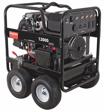 Dayton Portable Generator: Conventional, Gasoline, 12,000 W Running, 19,600 W Starting - Conventional Generators