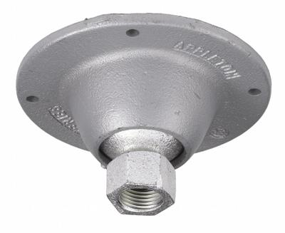 APPLETON ELECTRIC Flexible Fixture Hanger: Cast Iron, JB, Outlet Boxes, 1 Gangs - Iron Weatherproof Electrical Box Covers