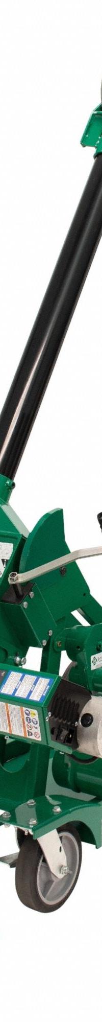 GREENLEE Wire Pulling Machine: Wheeled, 10,000 lbf Max Force, 6,500 lbf Max. Continuous, 120V AC (MPN GX10-MVBA). Key specifications — attr534121: Wheeled; attr534134: 120V AC; attr531753: GREENLEE.