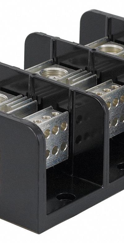 SQUARE D Power Distribution Block: Open - Open Blocks with Lugs