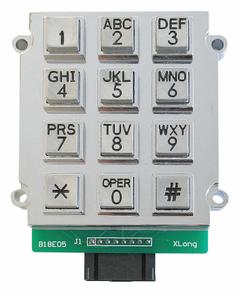 HUBBELL GAI-TRONICS Keypad: Stainless Steel, Keypads, 246/256/276/394AL/398, Silver, Keypad (MPN 51035-005A). Key specifications — Compatible with Series: 394AL; Manufacturer Part Number: 51035-005A; Product Type: Keypad; For Use With: Industrial Telephones; Brand: HUBBELL GAI-TRONICS; Color: Silver; Material: Stainless Steel; Phone Accessory Type_Broad: Keypads.