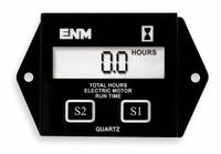 ENM Hour Meter: Hour Meters, Front Panel Mounting, Digital, 1 7/8 in x 2 7/8 in, LCD, Push Button (MPN MT101R). Key specifications — Mounting Style: Flange; Bezel Face Shape: Rectangular; Brand: ENM; Manufacturer Part Number: MT101R; Meter Type_Broad: Digital.