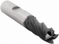 OSG Square End Mill: Carbide, TiAlN Coated, 4 Flute, 3/8" Mill Dia, 7/8" LOC, 2-1/2" OAL (MPN VG441-3753)