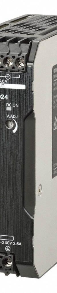 OMRON Switching Power Supply: 120 W Output Power - Rated, 5 A Current - Output, Single Phase (MPN S8VK-C12024). Key specifications — attr1044898: Single; attr1044879: 90 to 350V DC; attr211400: OMRON.