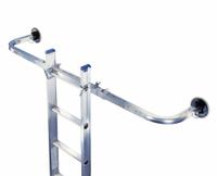 WERNER Ladder Stabilizer: For Extension Ladders, 29.5 in Projection, 16 in Overall Lg (MPN 97P). Key specifications — Brand: WERNER; Compatible Ladder Type: Extension Ladders; Material: Steel.