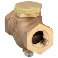 CONTROL DEVICES Check Valve: Air, Brass, 1/2 in NPT, 1/2 in (F)NPT, 250 psi Max. Pressure (MPN CB50). Key specifications — attr291949: 1/2 in NPT; attr291950: 1/2 in (F)NPT; attr291957: Brass; attr294749: CONTROL DEVICES.